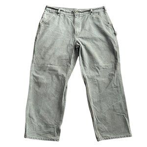Carhartt Original Fit‎ Men's Cotton Canvas Carpenter Jeans Pants Moss Sz 38x30